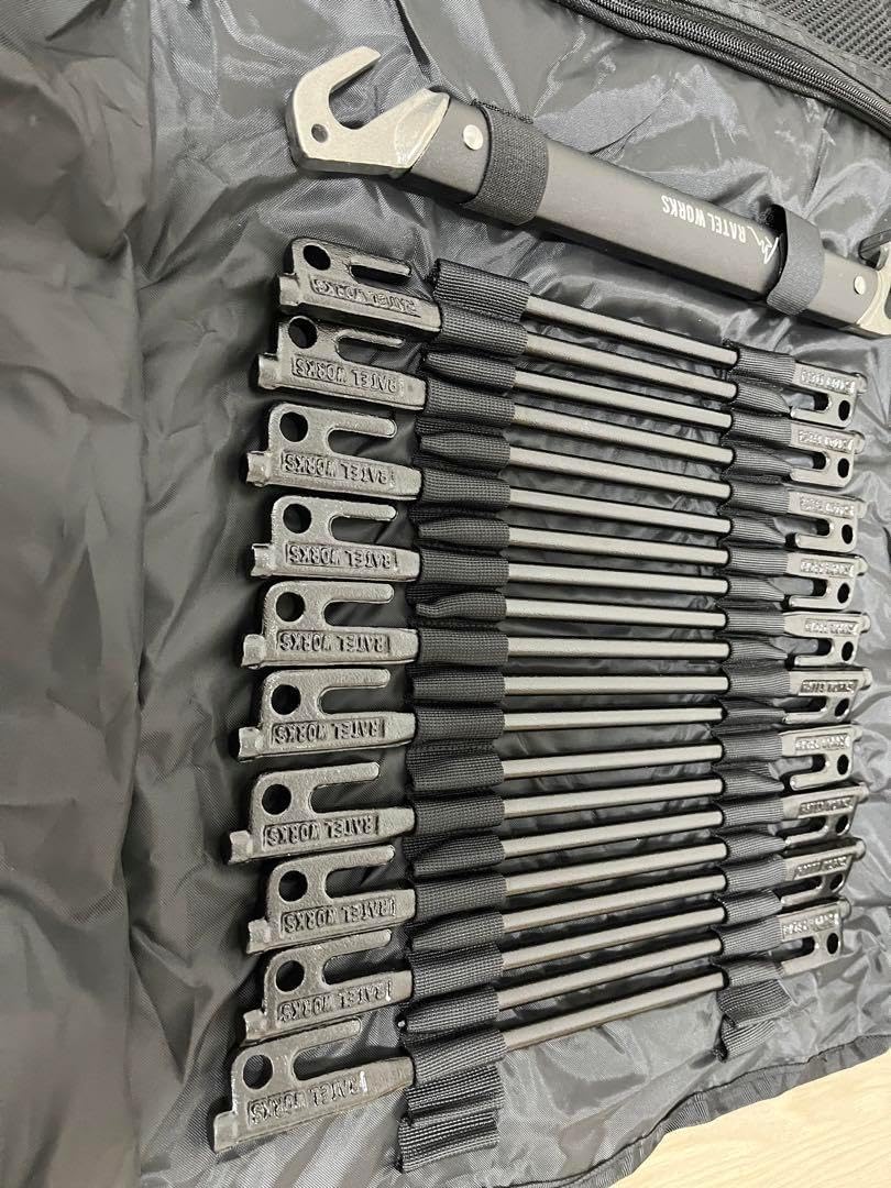 【未使用】RATELWORKS　25cmペグ20本&ペグハンマーセット 未使用】 RATELWORKS 25cmペグ20本&ペグハンマーセット 【楽天